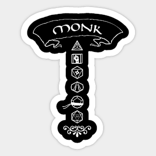 RPG Class: Monk Sticker